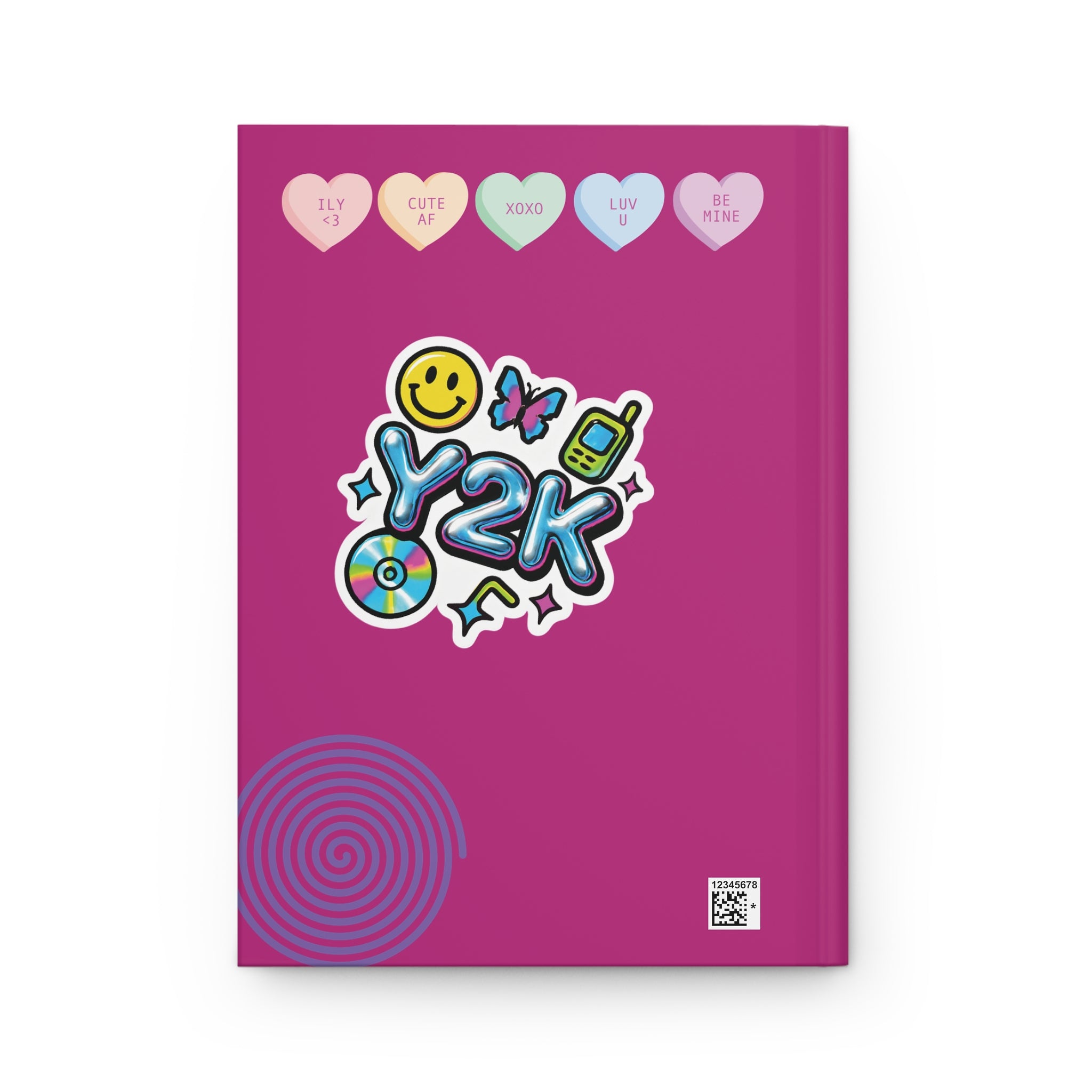 Personalized Y2K-style "Bad Bitch Club" journal featuring celebrity mugshot design, bimbo aesthetic, 2000s-inspired notebook.