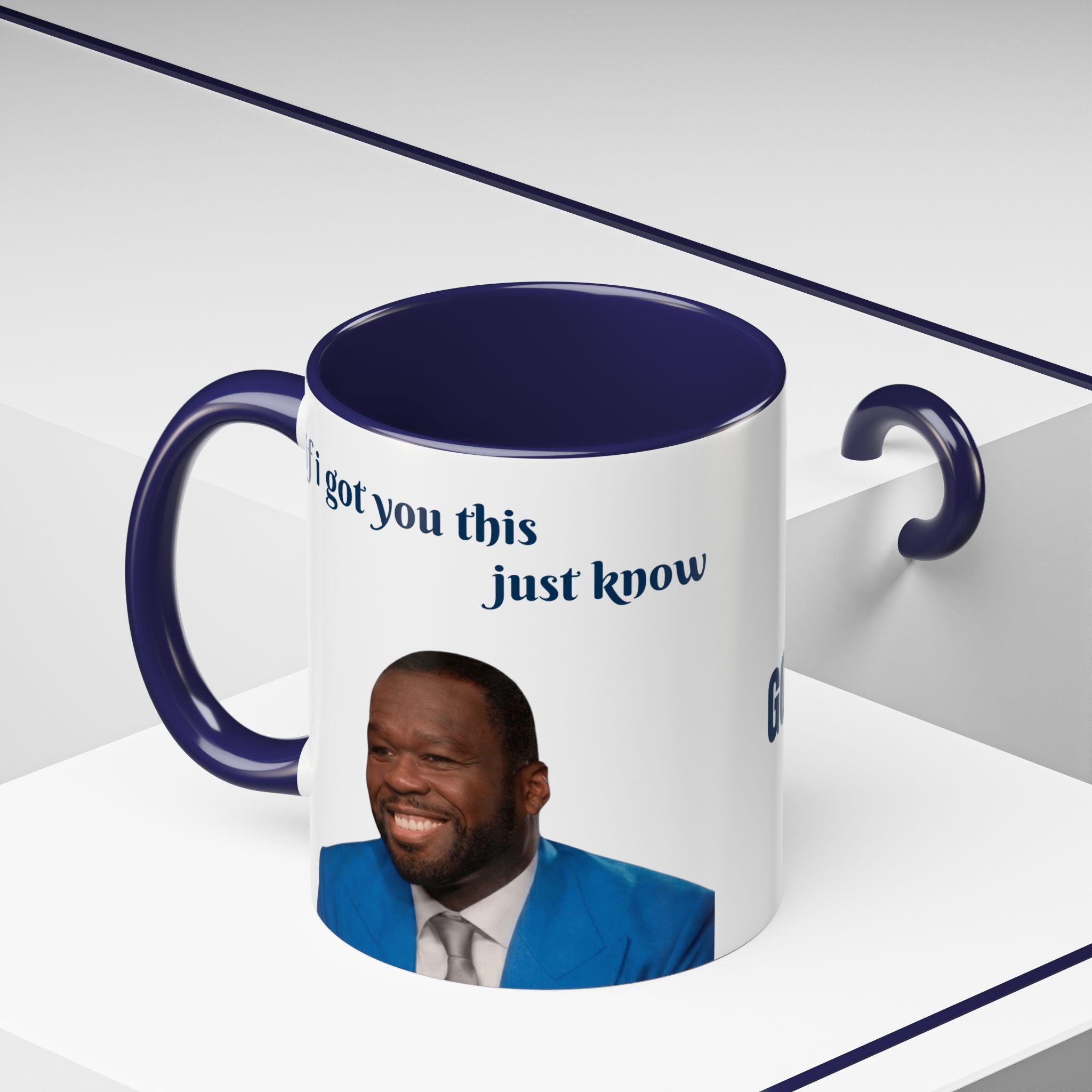 Black ceramic coffee mug with sarcastic white text saying "Our Beef Is Gonna Be Forever," 11oz or 15oz size, by Printify.