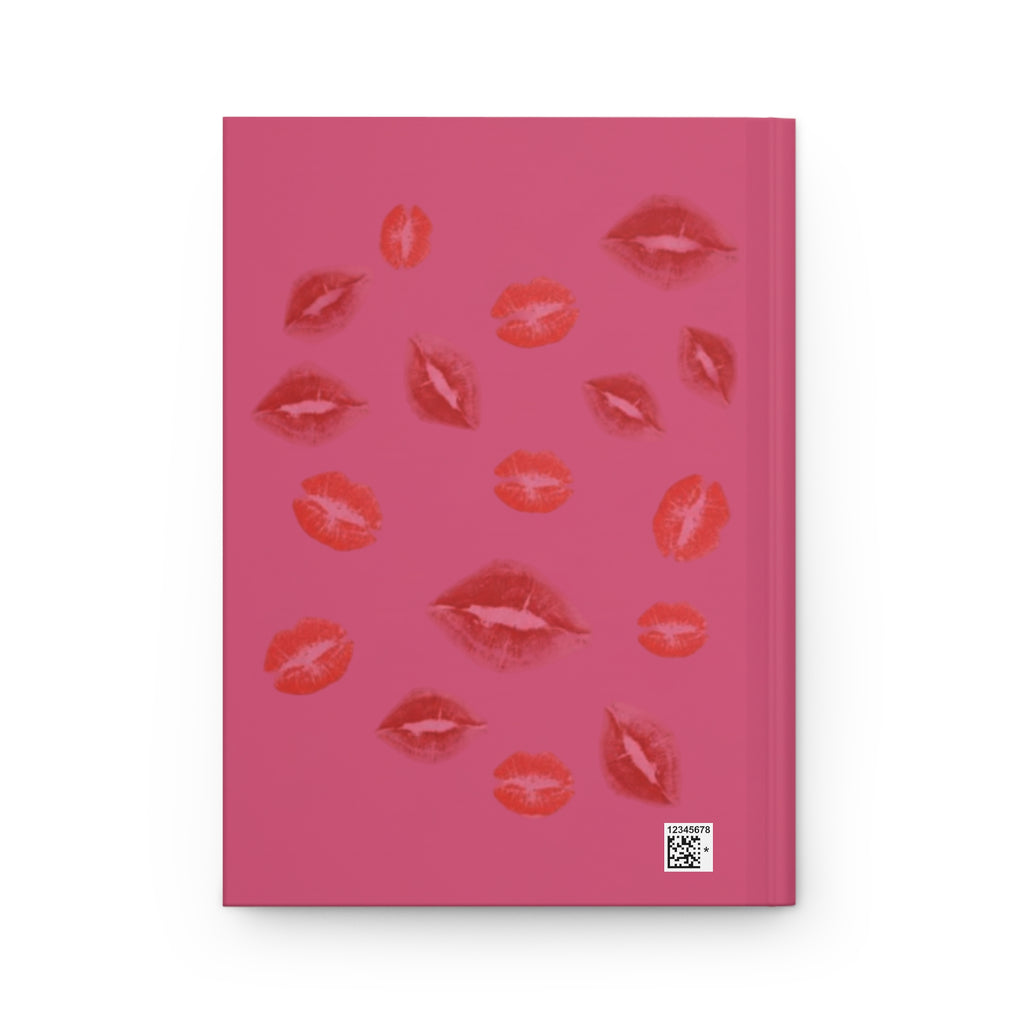 Personalized pink Y2K aesthetic Burn Book journal by Printify, featuring custom cover design and paper pages.