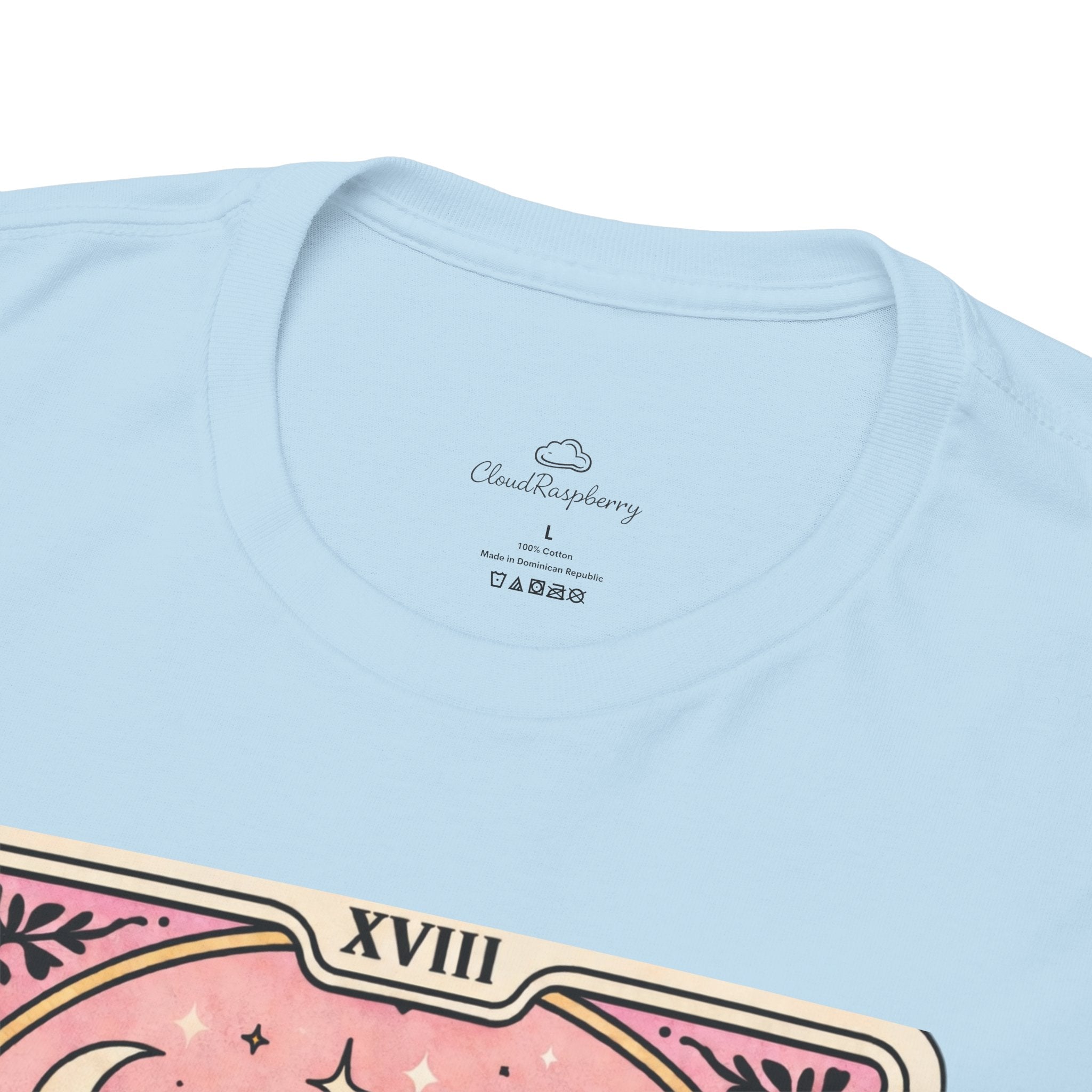 Personalized emotional support T-shirt featuring a funny dog mom and tarot design, perfect for poodle mom humor and anxiety comfort.