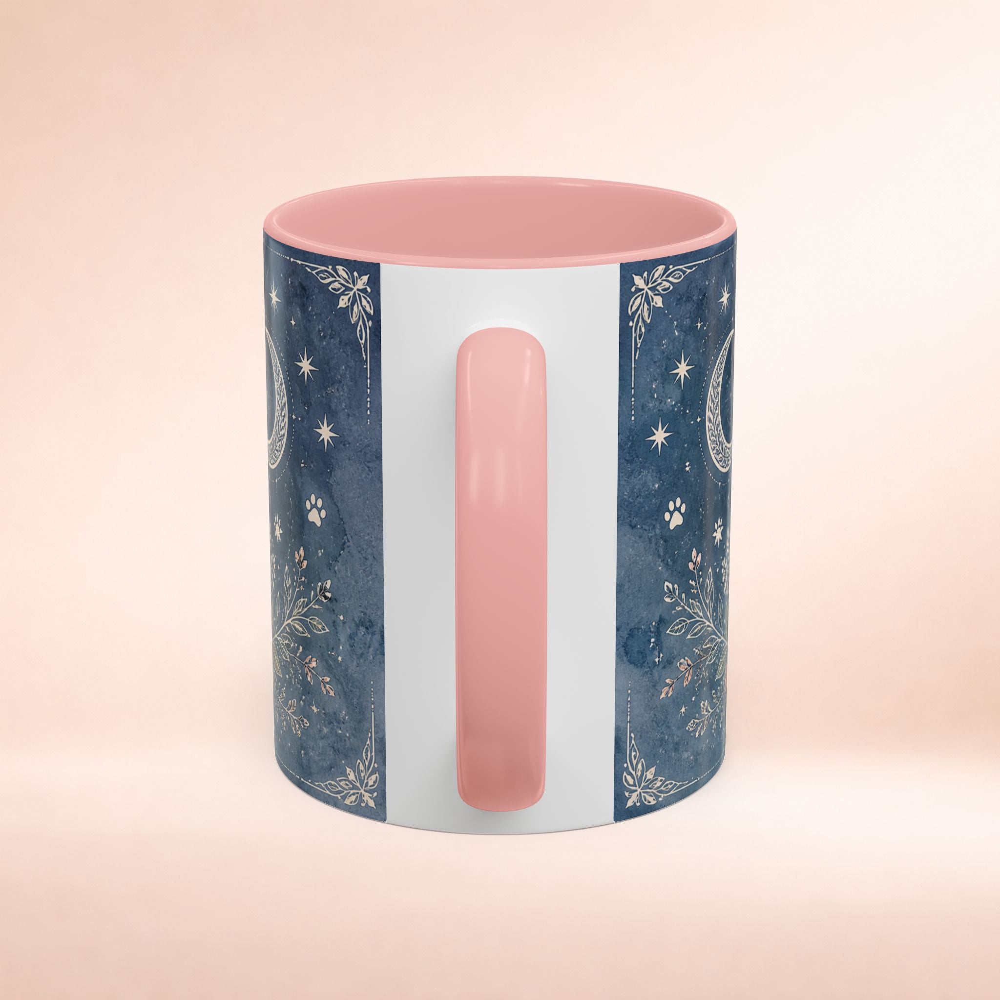 Personalized 'The Corgi Mom' Tarot Card Accent Coffee Mug with custom dog mom design, featuring a cute Corgi image and tarot card style.