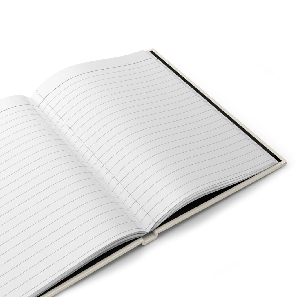 Custom Morning Pages Journal Vol. 02, hardcover personalized minimalist guided reflection notebook by Printify, featuring clean paper design.