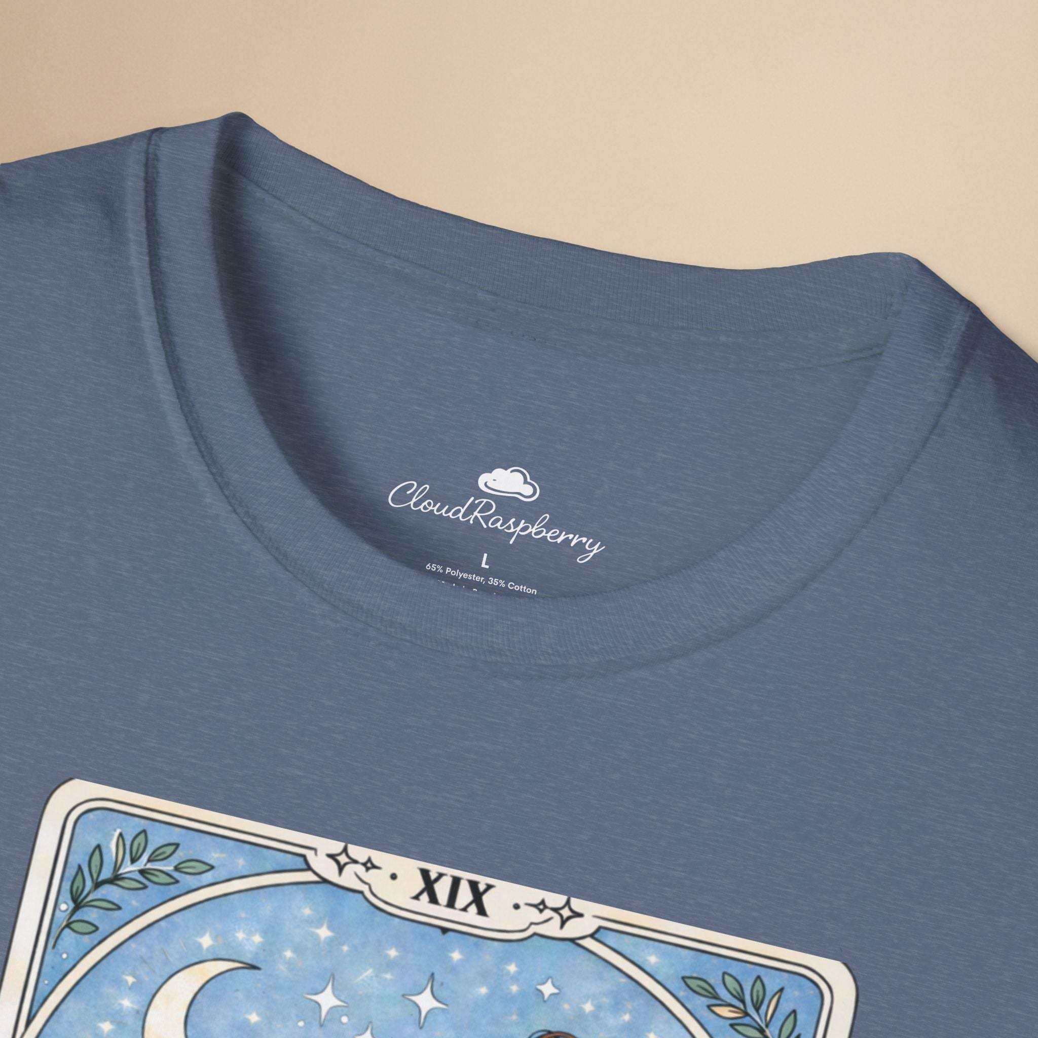 Personalized Chow Chow Mom T-shirt with custom dog name and tarot card design, perfect for Chow Chow dog lovers.