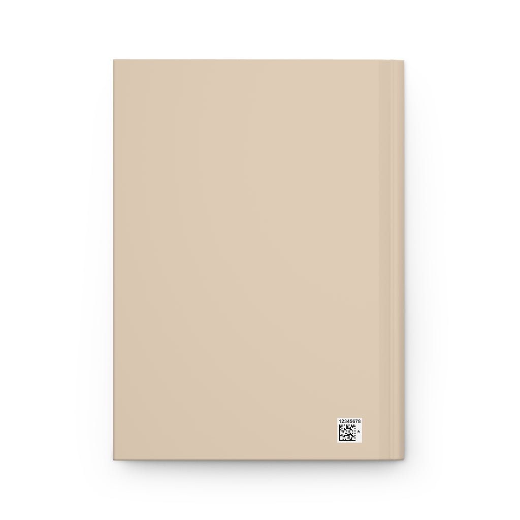 Personalized Neutral Aesthetic Journal, Custom Name Notebook, Minimalist Beige Floral Journal, Mindfulness Diary Gift for Women