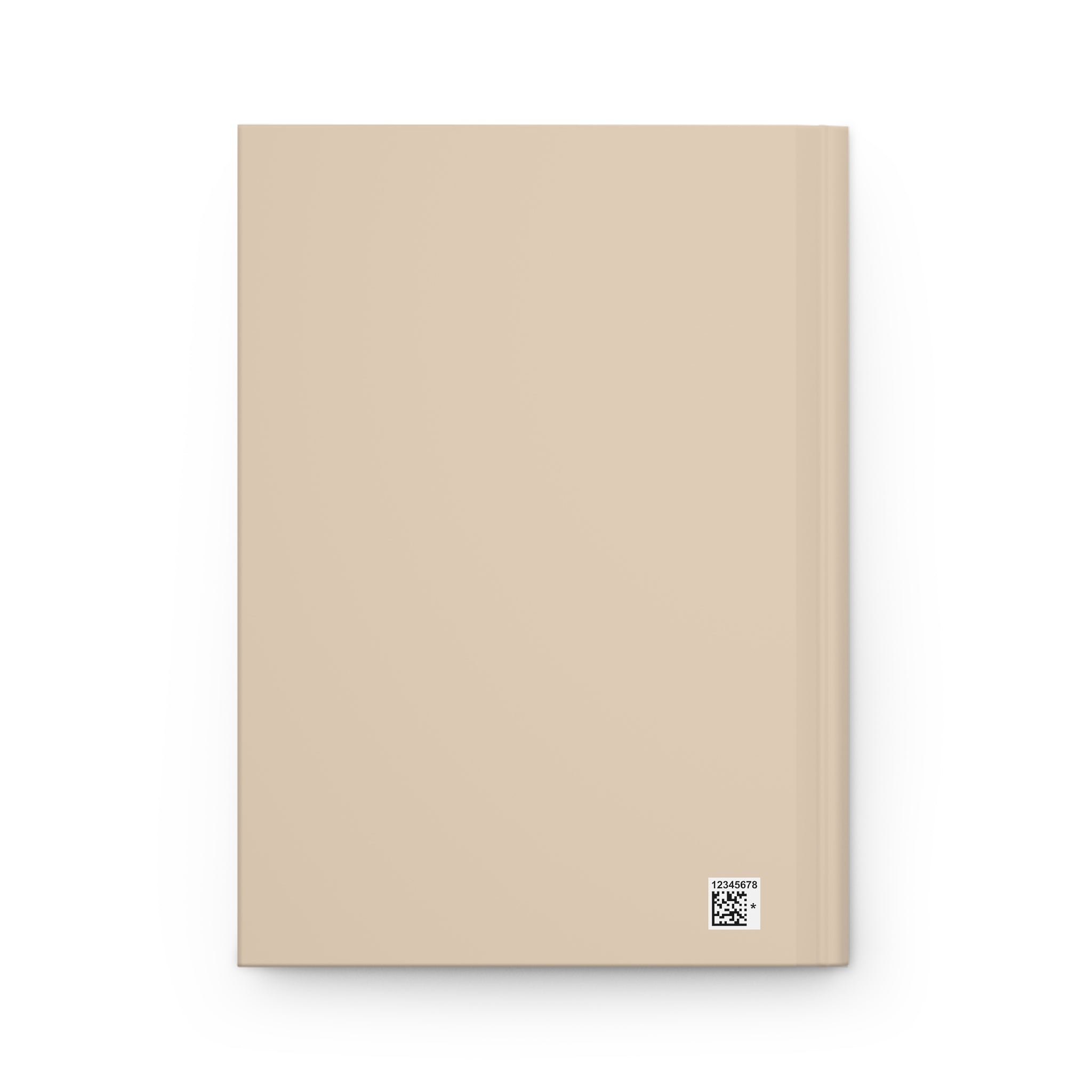 Personalized Neutral Aesthetic Journal, Custom Name Notebook, Minimalist Beige Floral Journal, Mindfulness Diary Gift for Women