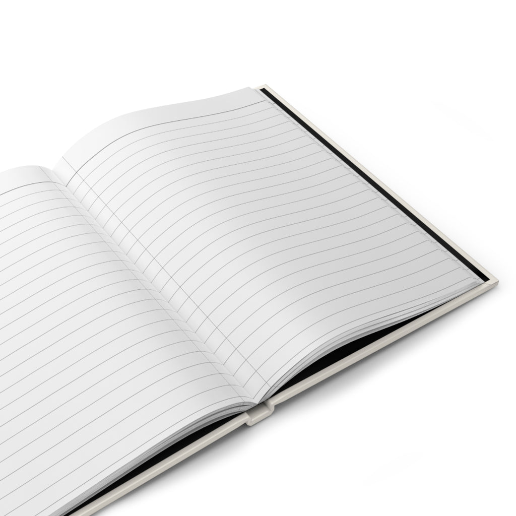 Personalized hardcover journal with "Delusional but Hopeful" inscription, ideal for morning pages and manifestation writing.
