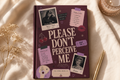 Personalized 'Please Don’t Perceive Me' journal with Sylvia Plath-inspired cover, hardcover notebook for writing, Y2K Tumblr aesthetic.