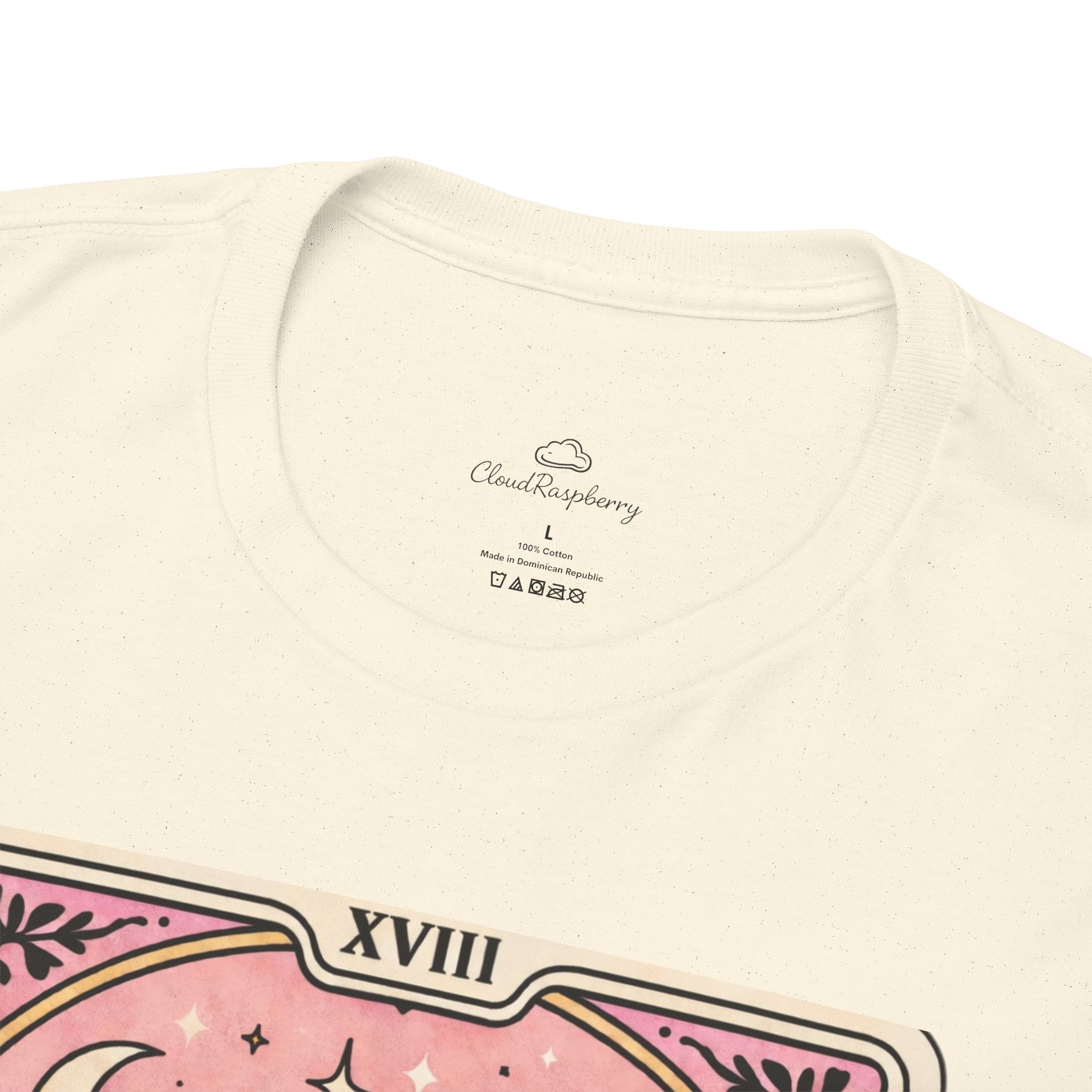 Personalized emotional support T-shirt featuring a funny dog mom tarot design, perfect for poodle moms and anxiety comfort.