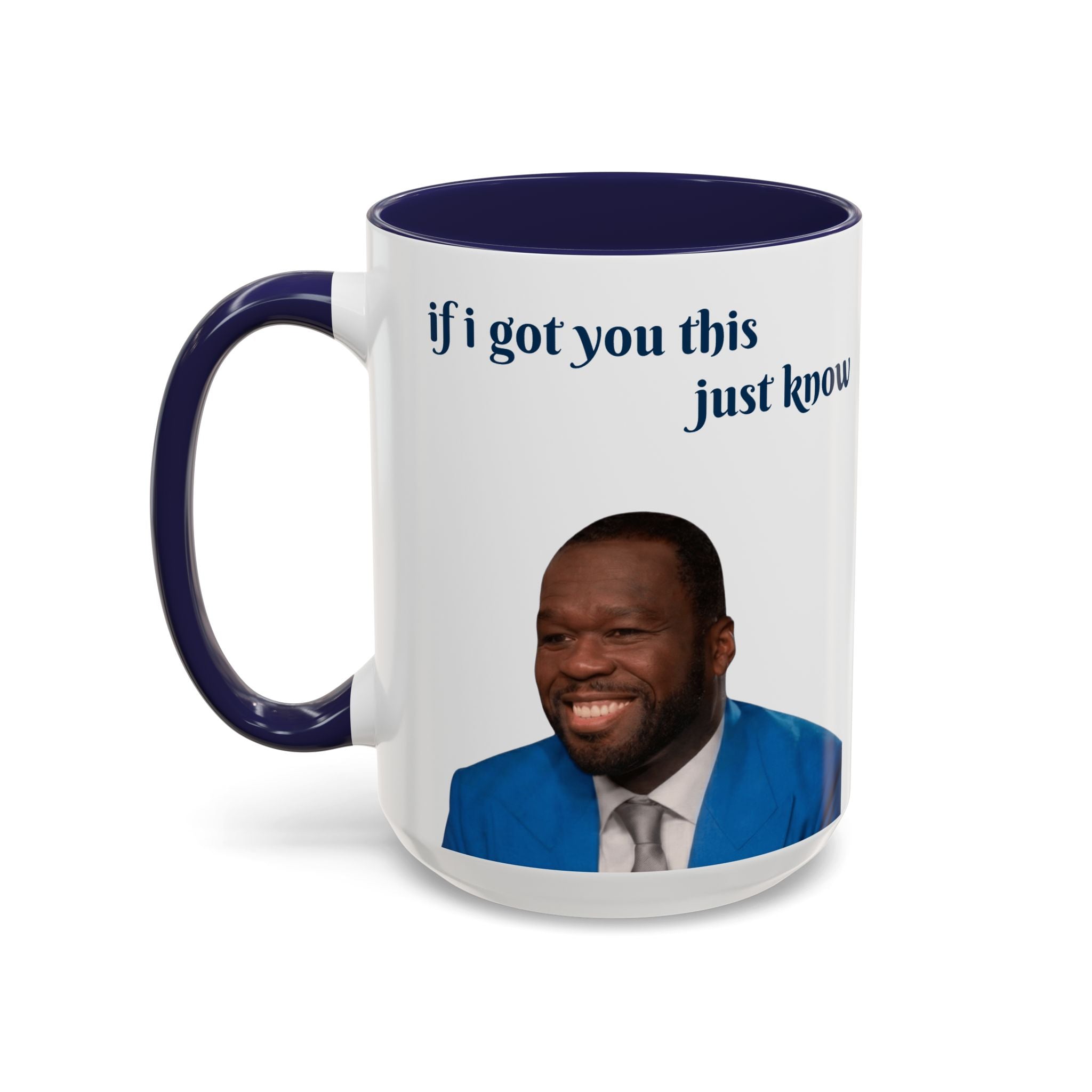 Black ceramic coffee mug with sarcastic "Our Beef Is Gonna Be Forever" print, available in 11oz and 15oz sizes.