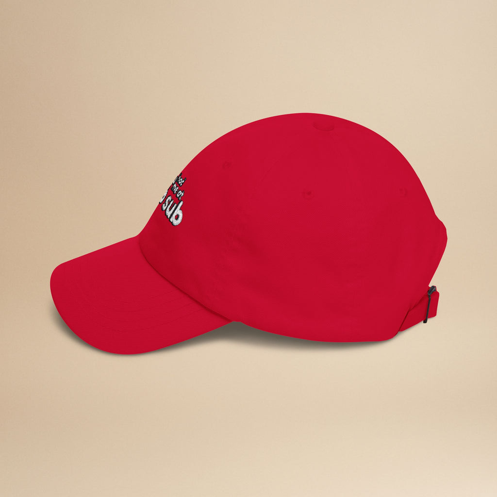 Premium embroidered cotton Florida Pub Sub sandwich hat with "You Had Me At Pub Sub" design by Printify, stylish and comfortable headwear.