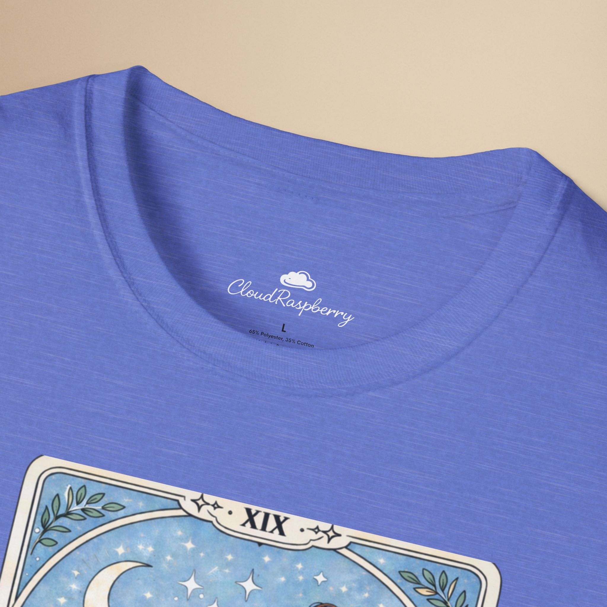 Personalized Chow Chow Mom Tarot Card T-shirt featuring custom dog mom name and Chow Chow graphic, designed for dog lovers.