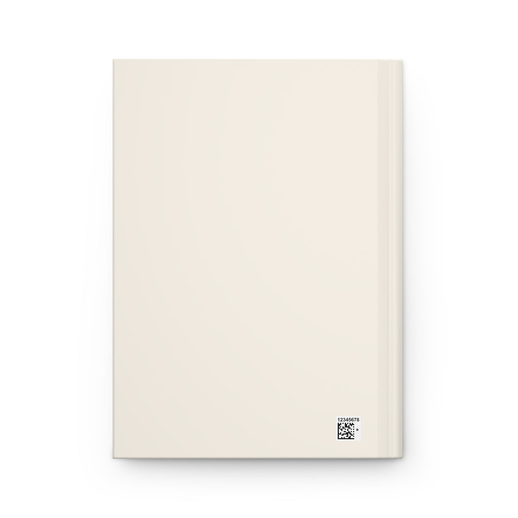 Personalized hardcover journal with "Delusional but Hopeful Morning Pages" title, designed for manifestation and reflection.