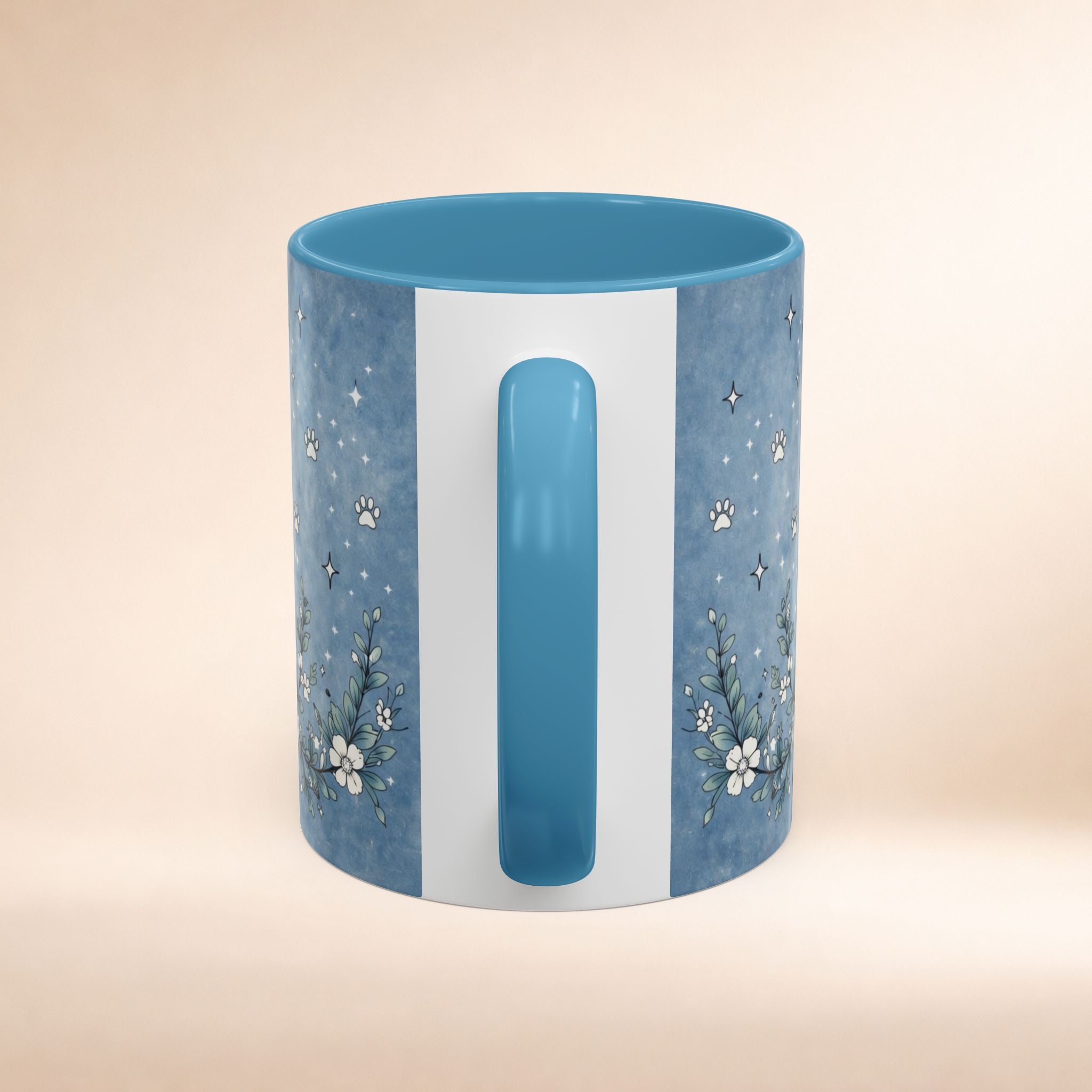Custom Chow Chow Mom tarot card mug with dog lover design, personalized with a name, perfect for Chow Chow enthusiasts.