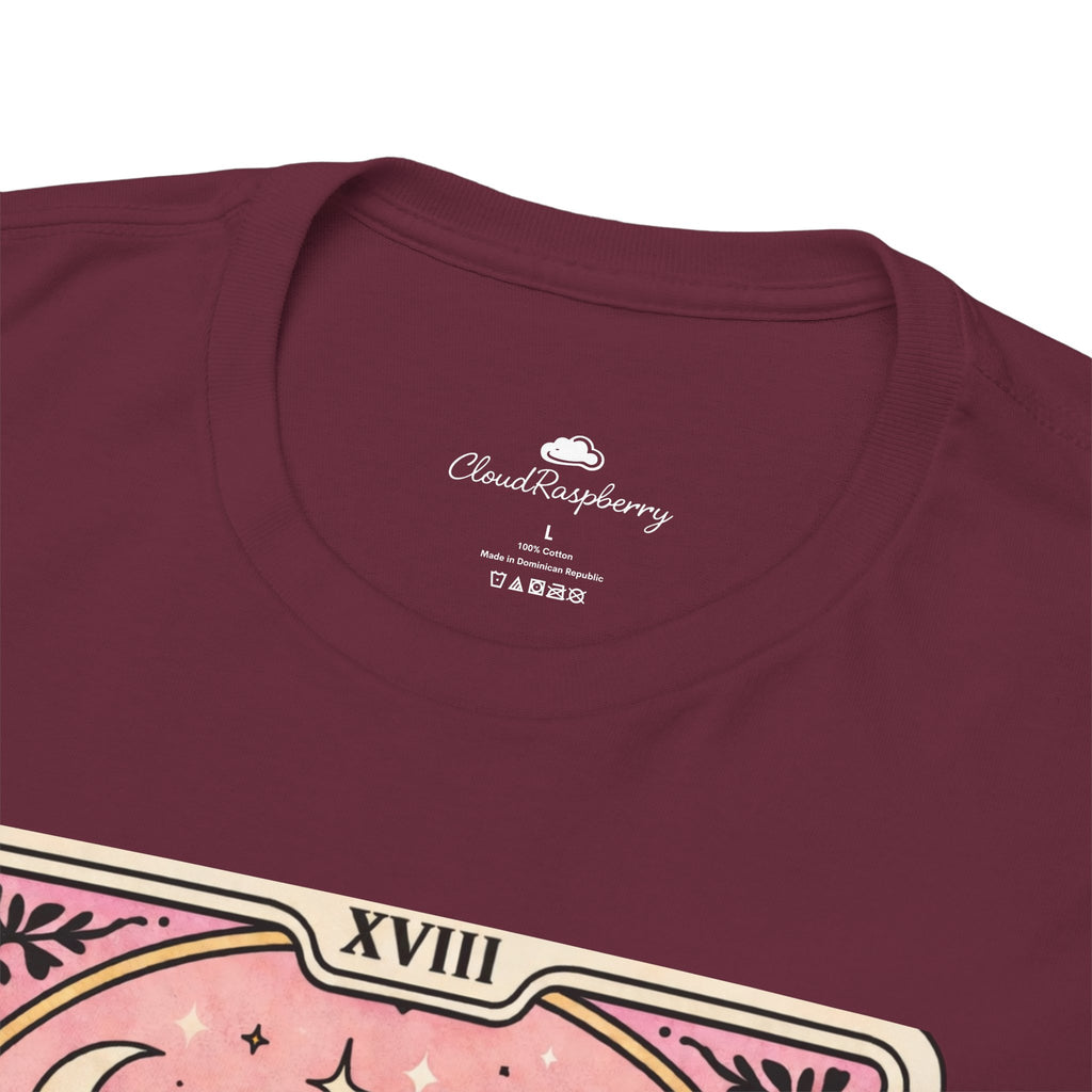 Personalized humorous dog mom tarot aesthetic T-shirt with poodle graphic, designed for emotional support and anxiety comfort.