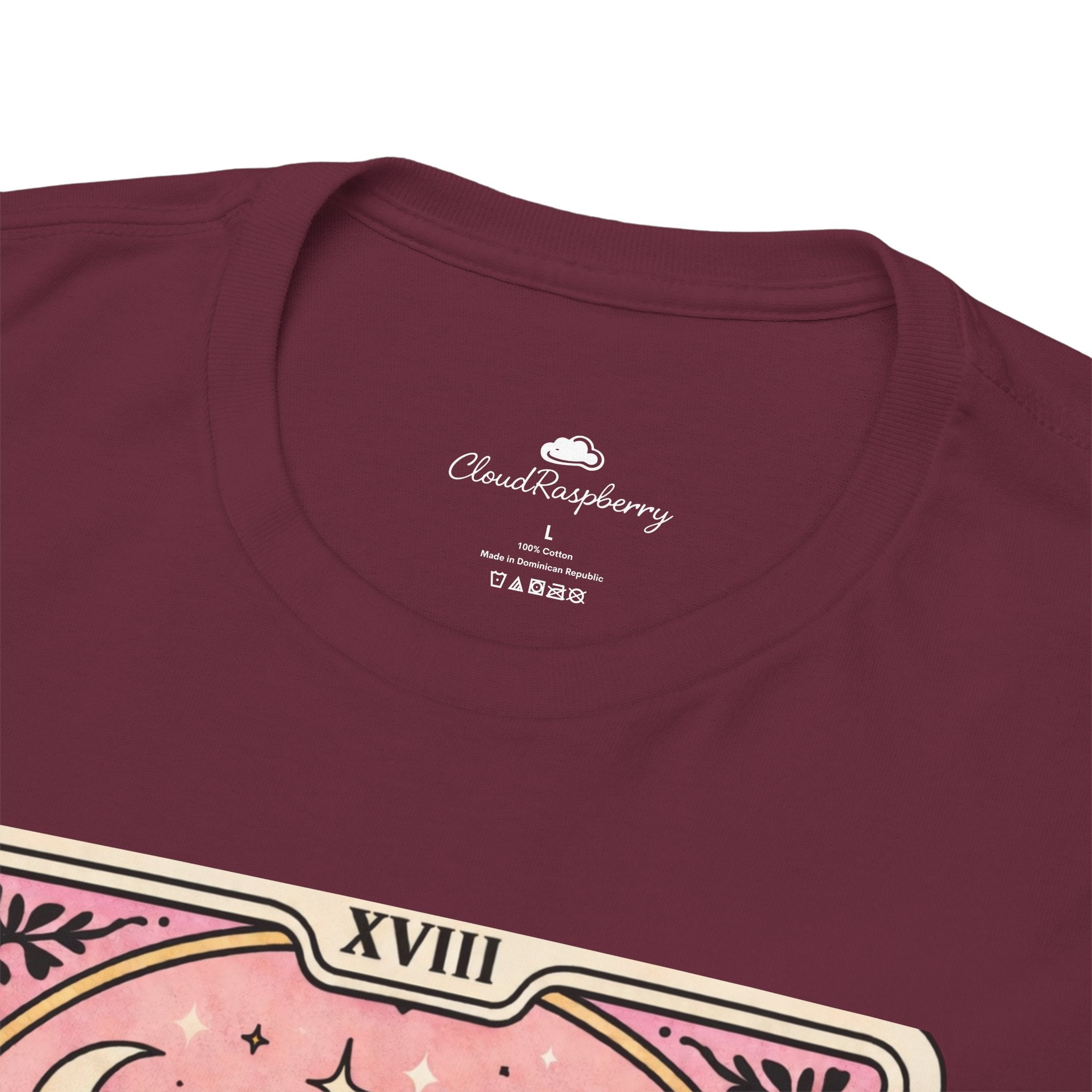 Personalized humorous dog mom tarot aesthetic T-shirt with poodle graphic, designed for emotional support and anxiety comfort.