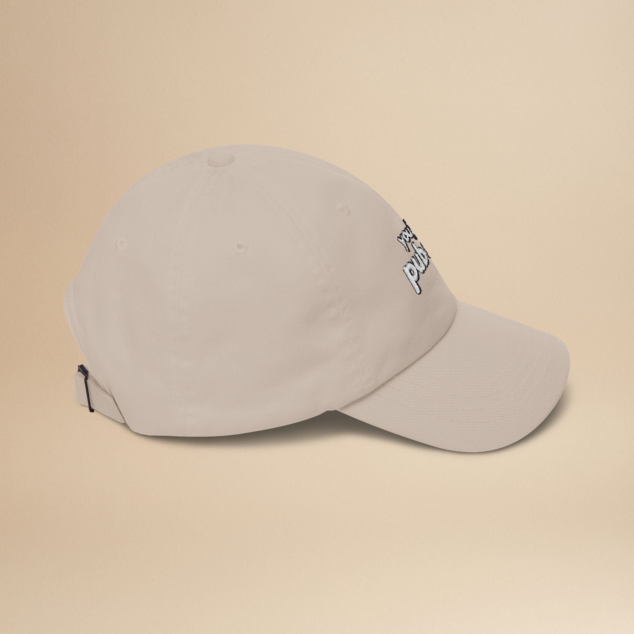 Embroidered cotton Florida Pub Sub Sandwich cap with "You Had Me At Pub Sub" design, stylish hat by Printify.