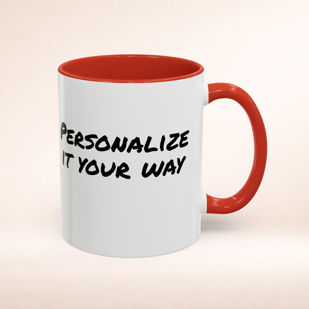 Friends-inspired funny 'The Routine' ceramic coffee mug with humorous quote, perfect for fans of the TV show.