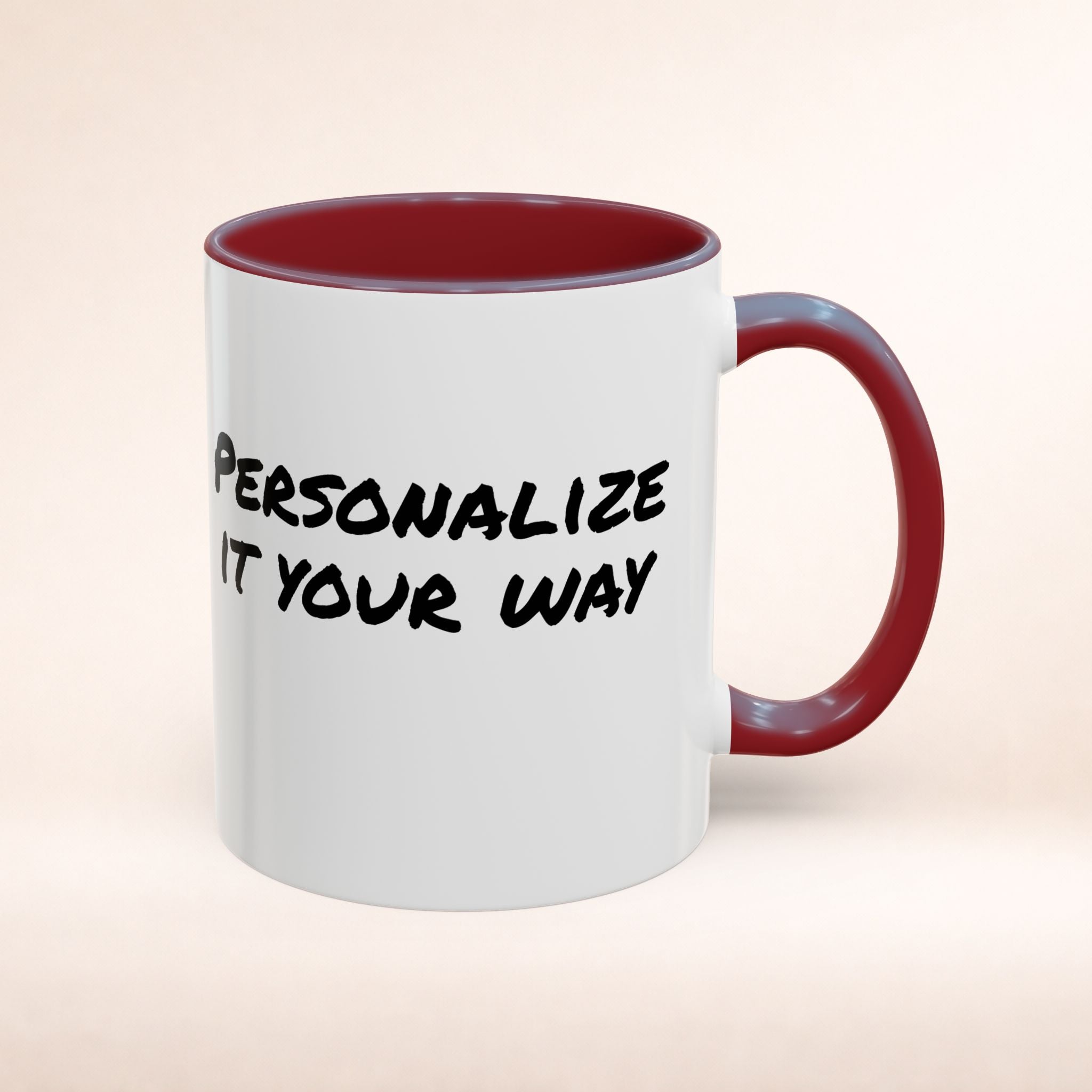 Friends-inspired funny "The Routine" accent coffee mug with cartoon design, perfect for fans of the TV show.