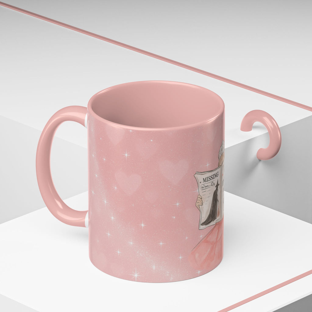 Pink coffee mug with "Everyone Deserves to Fly" slogan for music fans, featuring musical notes and vibrant design.