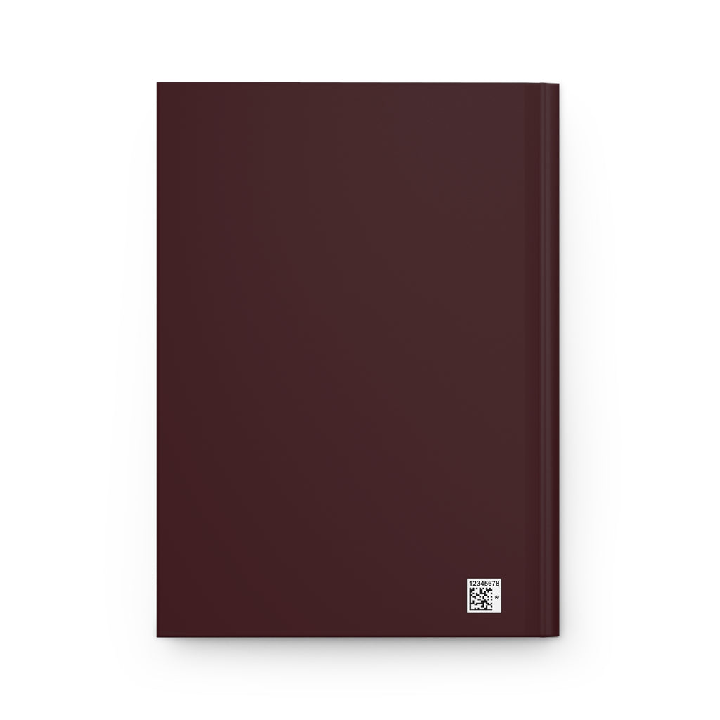 Personalized 'Please Don’t Perceive Me' journal by Printify, Sylvia Plath-inspired hardcover notebook with aesthetic design for writing.