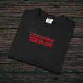 Funny Situationship Survivor T-shirt for women featuring ironic breakup humor, ideal for single life or relationship humor fans.